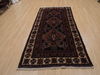 Baluch Black Runner Hand Knotted 38 X 78  Area Rug 100-110062 Thumb 1
