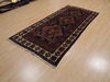 Baluch Black Runner Hand Knotted 38 X 78  Area Rug 100-110062 Thumb 2