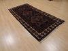 Baluch Black Runner Hand Knotted 38 X 78 Area Rug 100-110062 Thumb 3