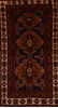 Baluch Black Runner Hand Knotted 38 X 78  Area Rug 100-110062 Thumb 0