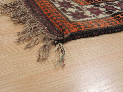 Baluch Purple Hand Knotted 35 X 52 Area Rug 100-110063 Image 3