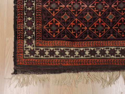 Baluch Purple Hand Knotted 35 X 52 Area Rug 100-110063 Image 4