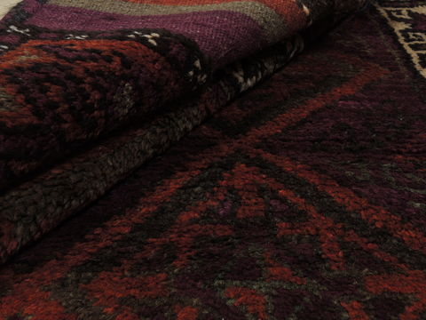 Baluch Brown Hand Knotted 33 X 62 Area Rug 100-110066 Image 5