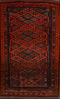 Baluch Orange Hand Knotted 311 X 67 Area Rug 100-110068 Thumb 0
