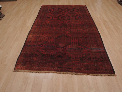 Baluch Orange Hand Knotted 410 X 92 Area Rug 100-110074 Image 2