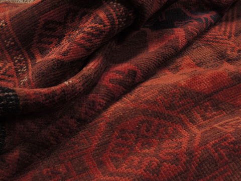 Baluch Orange Hand Knotted 410 X 92 Area Rug 100-110074 Image 7