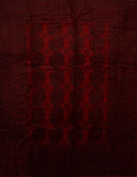 Afghan Khan Mohammadi Red Rectangle 10x13 ft Wool Carpet 110076