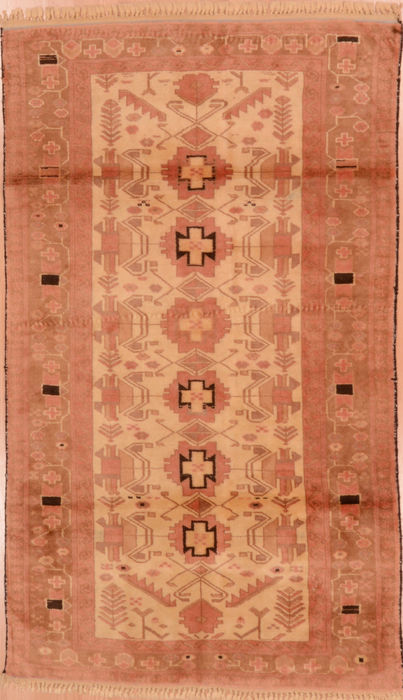 Baluch Beige Hand Knotted 32 X 57 Area Rug 100-110090 Image 0
