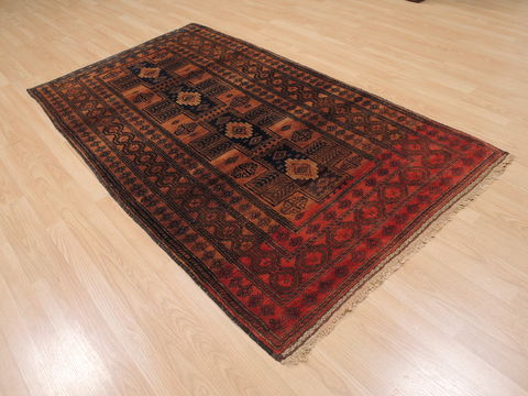 Baluch Brown Hand Knotted 41 X 65 Area Rug 100-110093 Image 3