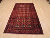 Baluch Red Hand Knotted 37 X 70  Area Rug 100-110096 Thumb 1