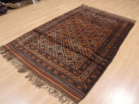 Baluch Brown Hand Knotted 46 X 66 Area Rug 100-110097 Image 2