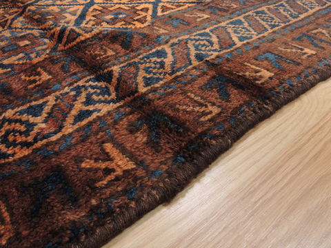 Baluch Brown Hand Knotted 46 X 66 Area Rug 100-110097 Image 6