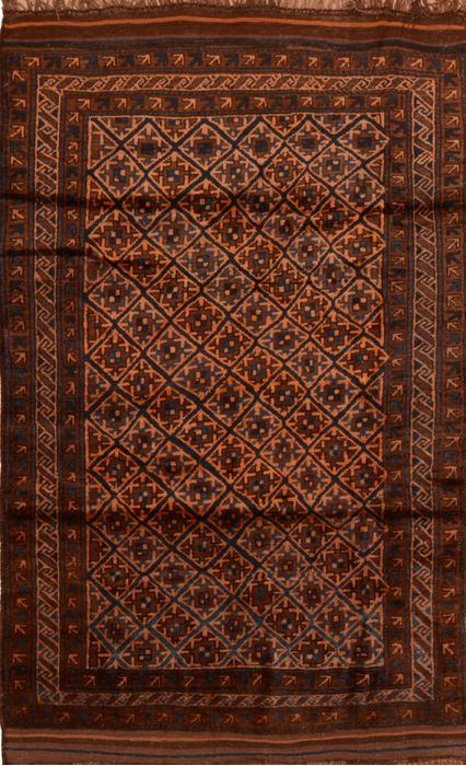 Baluch Brown Hand Knotted 46 X 66 Area Rug 100-110097 Image 0