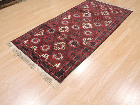 Baluch Red Runner Hand Knotted 34 X 68 Area Rug 100-110100 Image 7