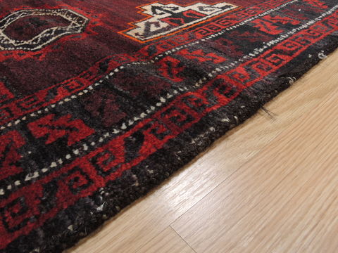 Baluch Red Runner Hand Knotted 34 X 68 Area Rug 100-110100 Image 8