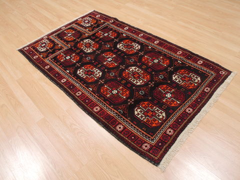 Baluch Brown Hand Knotted 37 X 59 Area Rug 100-110101 Image 3
