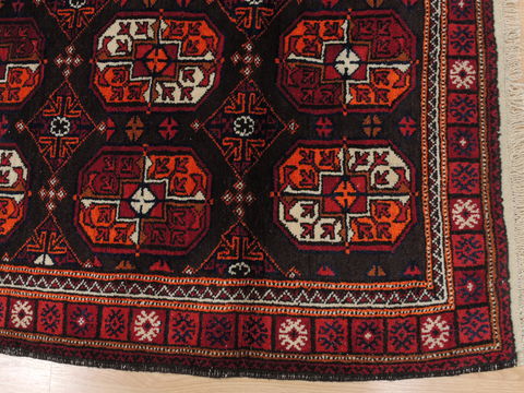 Baluch Brown Hand Knotted 37 X 59 Area Rug 100-110101 Image 4