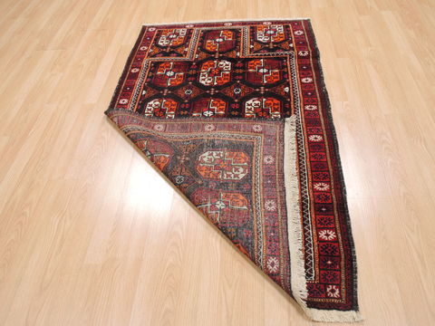 Baluch Brown Hand Knotted 37 X 59 Area Rug 100-110101 Image 7