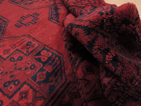 Khan Mohammadi Red Hand Knotted 73 X 1111 Area Rug 100-110104 Image 10
