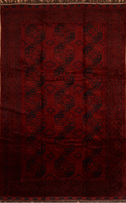 Khan Mohammadi Red Hand Knotted 73 X 1111 Area Rug 100-110104 Image 0