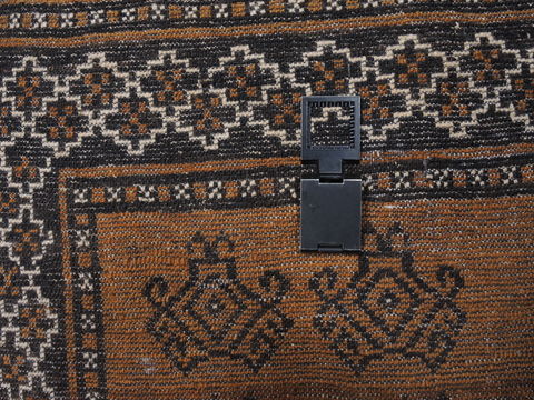 Baluch Brown Hand Knotted 36 X 63 Area Rug 100-110105 Image 10