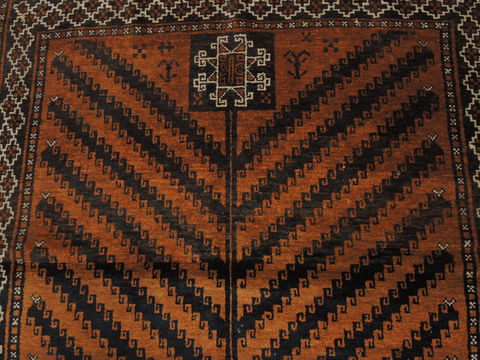 Baluch Brown Hand Knotted 36 X 63 Area Rug 100-110105 Image 7