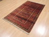 Baluch Brown Hand Knotted 35 X 57  Area Rug 100-110107 Thumb 2