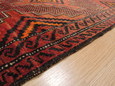 Baluch Brown Hand Knotted 33 X 66 Area Rug 100-110108 Image 6