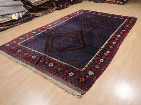 Khan Mohammadi Blue Hand Knotted 67 X 108 Area Rug 100-110111 Image 14