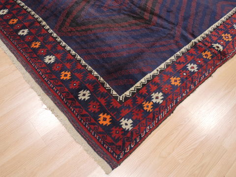 Khan Mohammadi Blue Hand Knotted 67 X 108 Area Rug 100-110111 Image 3