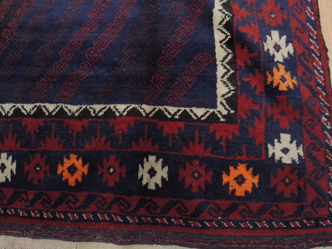 Khan Mohammadi Blue Hand Knotted 67 X 108 Area Rug 100-110111 Image 9