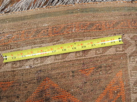 Baluch Orange Square Hand Knotted 411 X 53 Area Rug 100-110117 Image 7