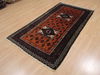 Baluch Orange Hand Knotted 36 X 66  Area Rug 100-110121 Thumb 10