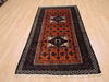 Baluch Orange Hand Knotted 36 X 66  Area Rug 100-110121 Thumb 1