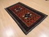 Baluch Orange Hand Knotted 36 X 66  Area Rug 100-110121 Thumb 2