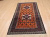 Baluch Orange Hand Knotted 36 X 66  Area Rug 100-110121 Thumb 3