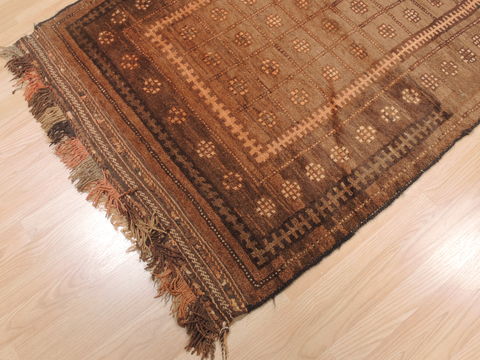Baluch Brown Hand Knotted 310 X 70 Area Rug 100-110122 Image 6