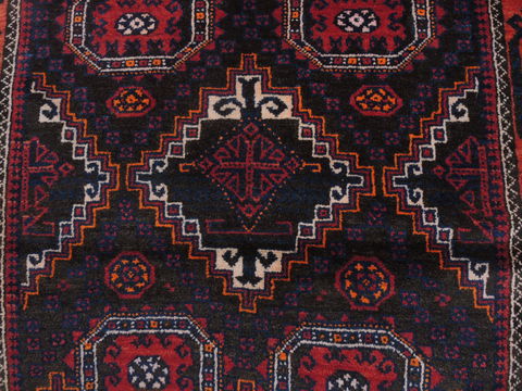 Baluch Brown Hand Knotted 38 X 67 Area Rug 100-110123 Image 5