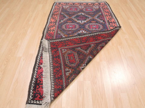 Baluch Brown Hand Knotted 38 X 67 Area Rug 100-110123 Image 8