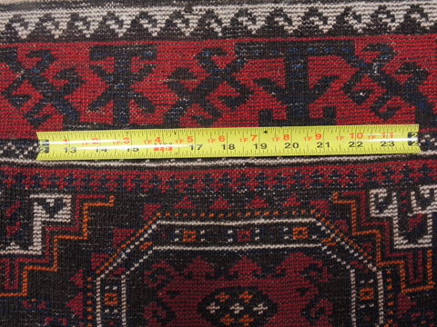 Baluch Brown Hand Knotted 38 X 67 Area Rug 100-110123 Image 9