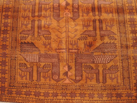 Baluch Brown Hand Knotted 33 X 63 Area Rug 100-110124 Image 5