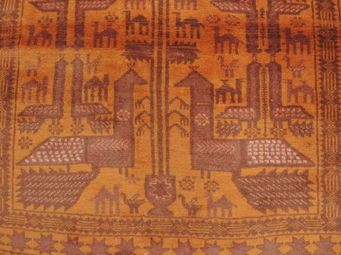 Baluch Brown Hand Knotted 33 X 63 Area Rug 100-110124 Image 6