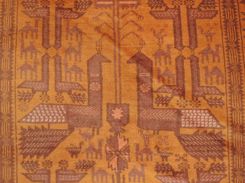 Baluch Brown Hand Knotted 33 X 63 Area Rug 100-110124 Image 7