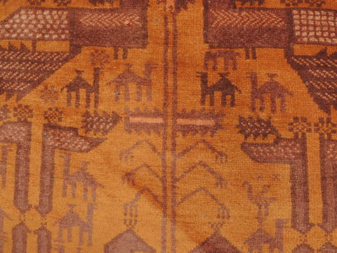 Baluch Brown Hand Knotted 33 X 63 Area Rug 100-110124 Image 8
