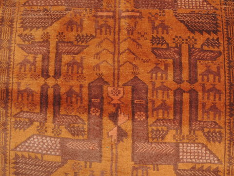 Baluch Brown Hand Knotted 33 X 63 Area Rug 100-110124 Image 9
