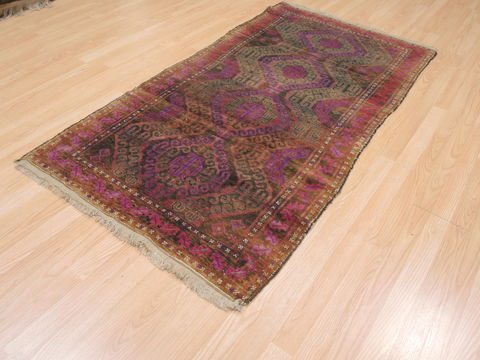 Baluch Green Hand Knotted 33 X 63 Area Rug 100-110125 Image 5