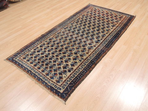Baluch Beige Hand Knotted 31 X 64 Area Rug 100-110129 Image 2