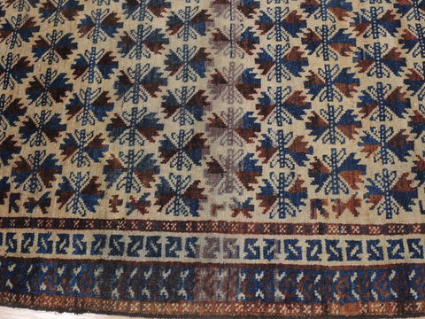 Baluch Beige Hand Knotted 31 X 64 Area Rug 100-110129 Image 4