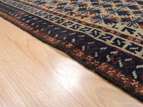 Baluch Beige Hand Knotted 31 X 64 Area Rug 100-110129 Image 8