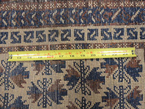 Baluch Beige Hand Knotted 31 X 64 Area Rug 100-110129 Image 9